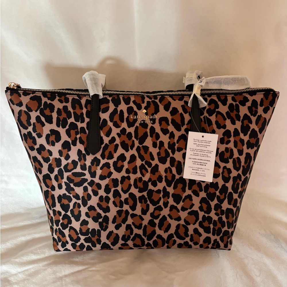Kate Spade Brown and Black Leopard Tote